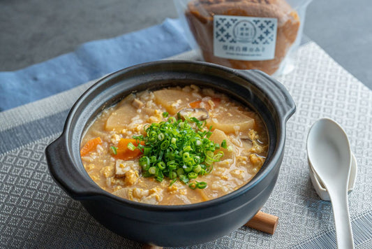 ふわたま味噌雑炊の完成写真