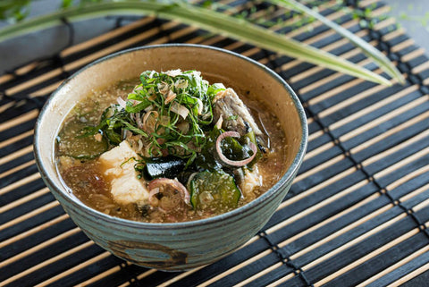 サバ缶で時短!冷や汁風みそ汁🥒