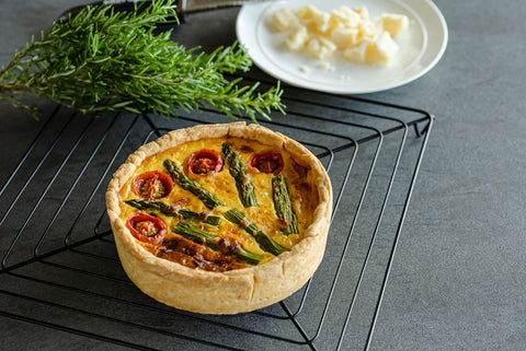 ベーコンと白ネギ、味噌の和風キッシュ👩‍🍳