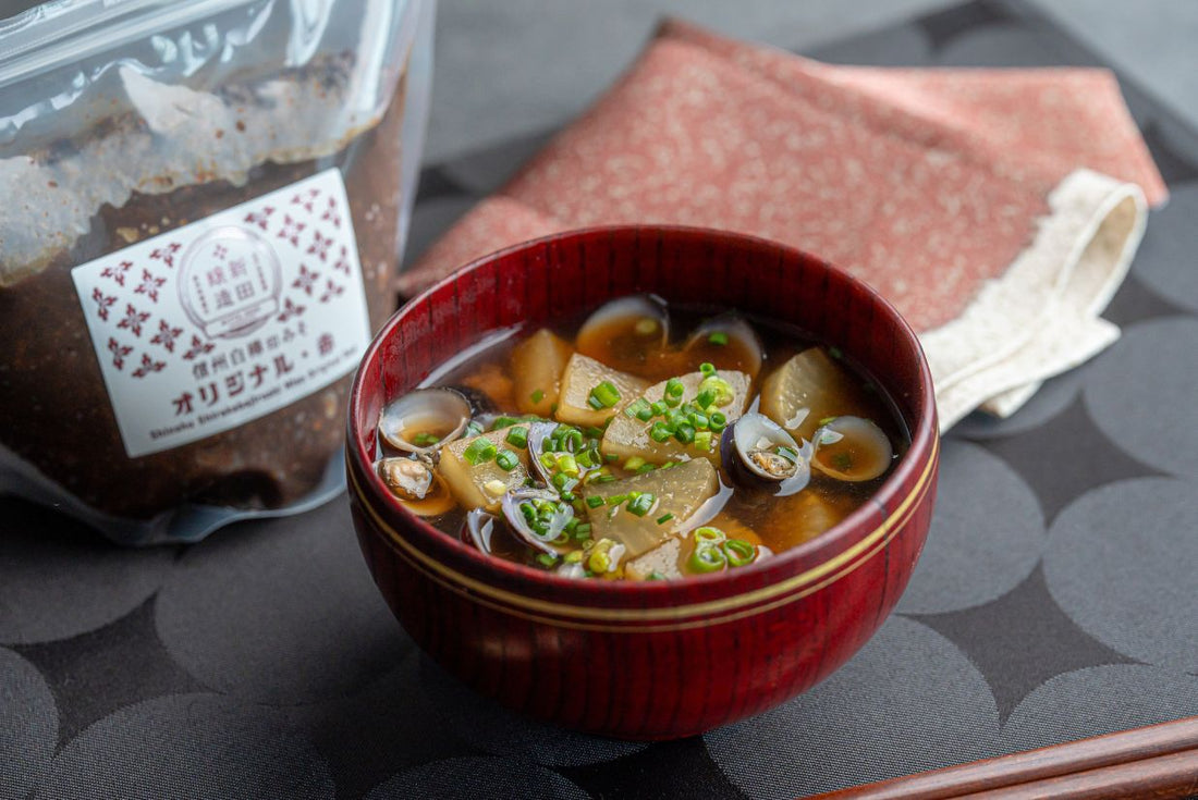 しじみと大根の赤だし風みそ汁の完成写真