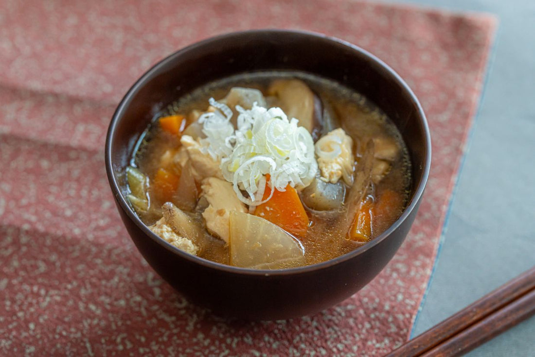 具だくさん！みそ風味けんちん汁🥢