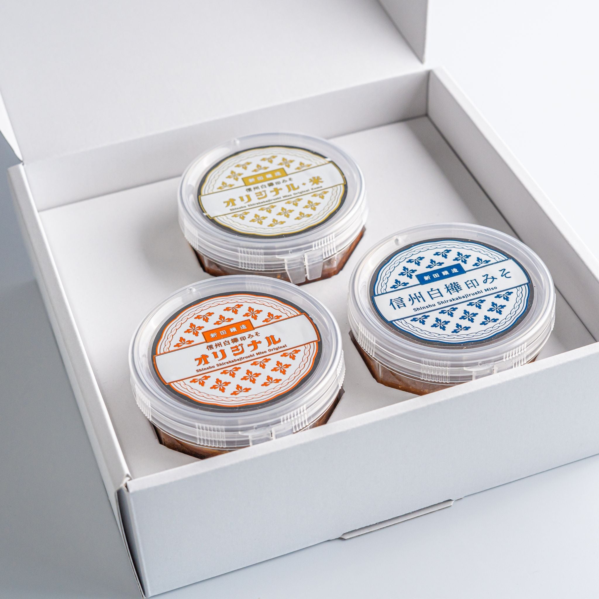 信州白樺印みそ 味比べ3種セット（白樺印・オリジナル・オリジナル米