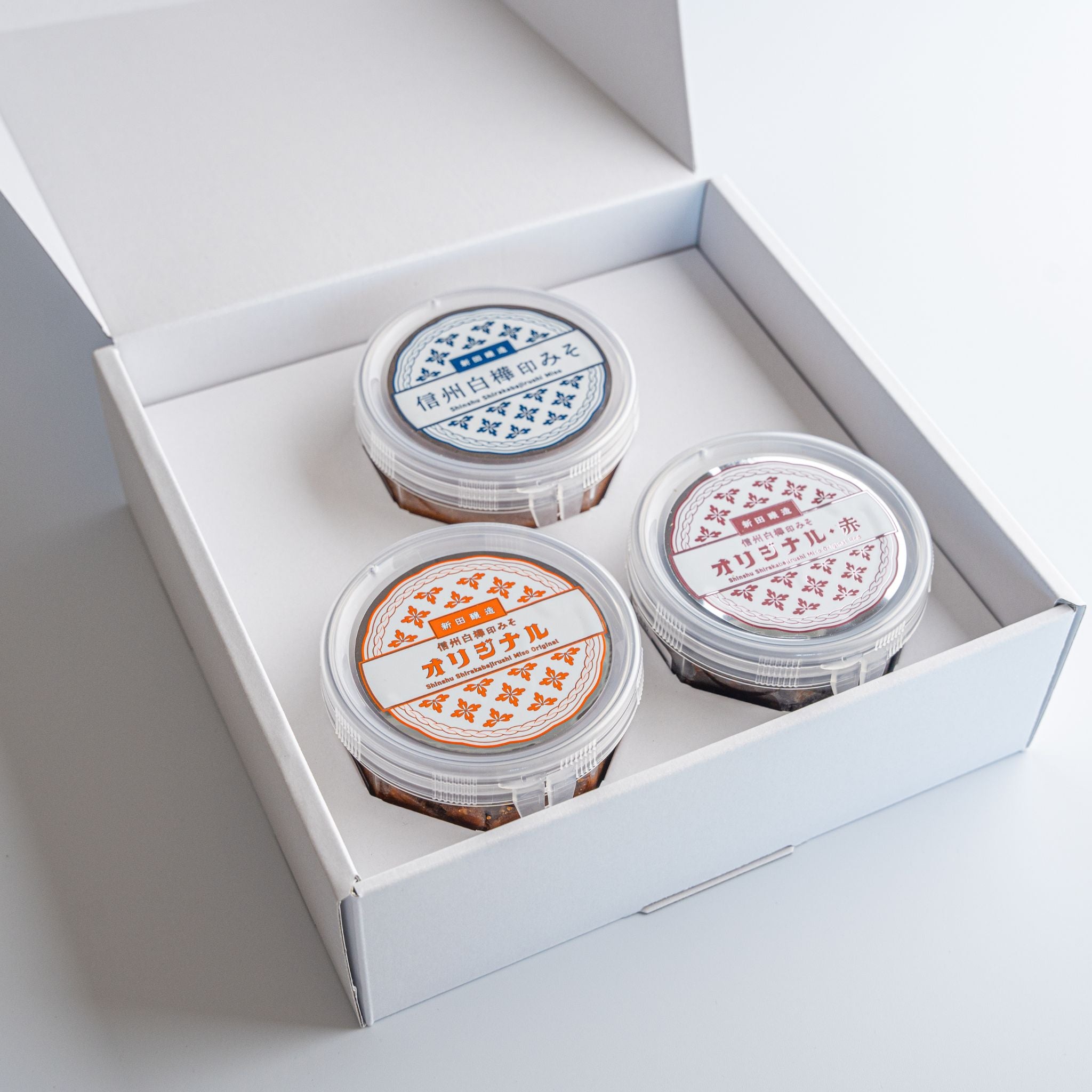 信州白樺印みそ 味比べ3種セットギフトボックス入り ※しばらく販売お