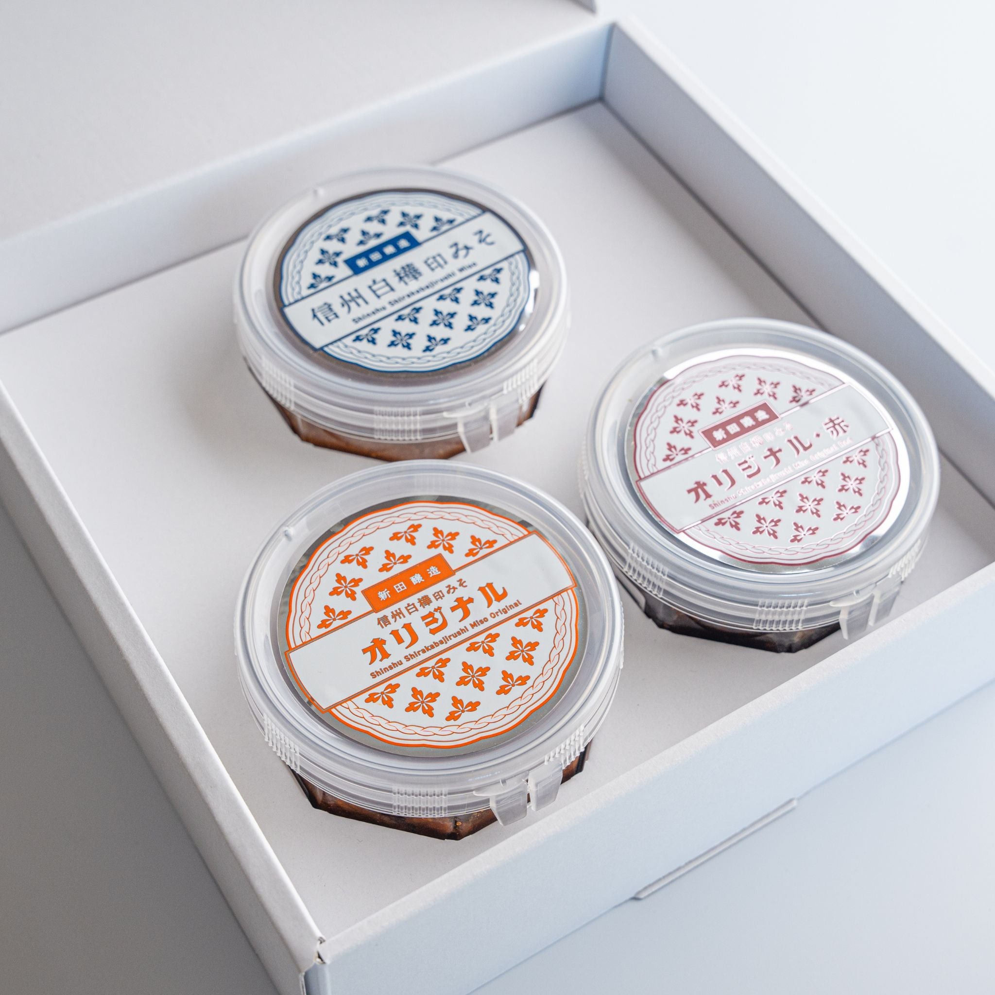 信州白樺印みそ 味比べ3種セットギフトボックス入り ※しばらく販売お