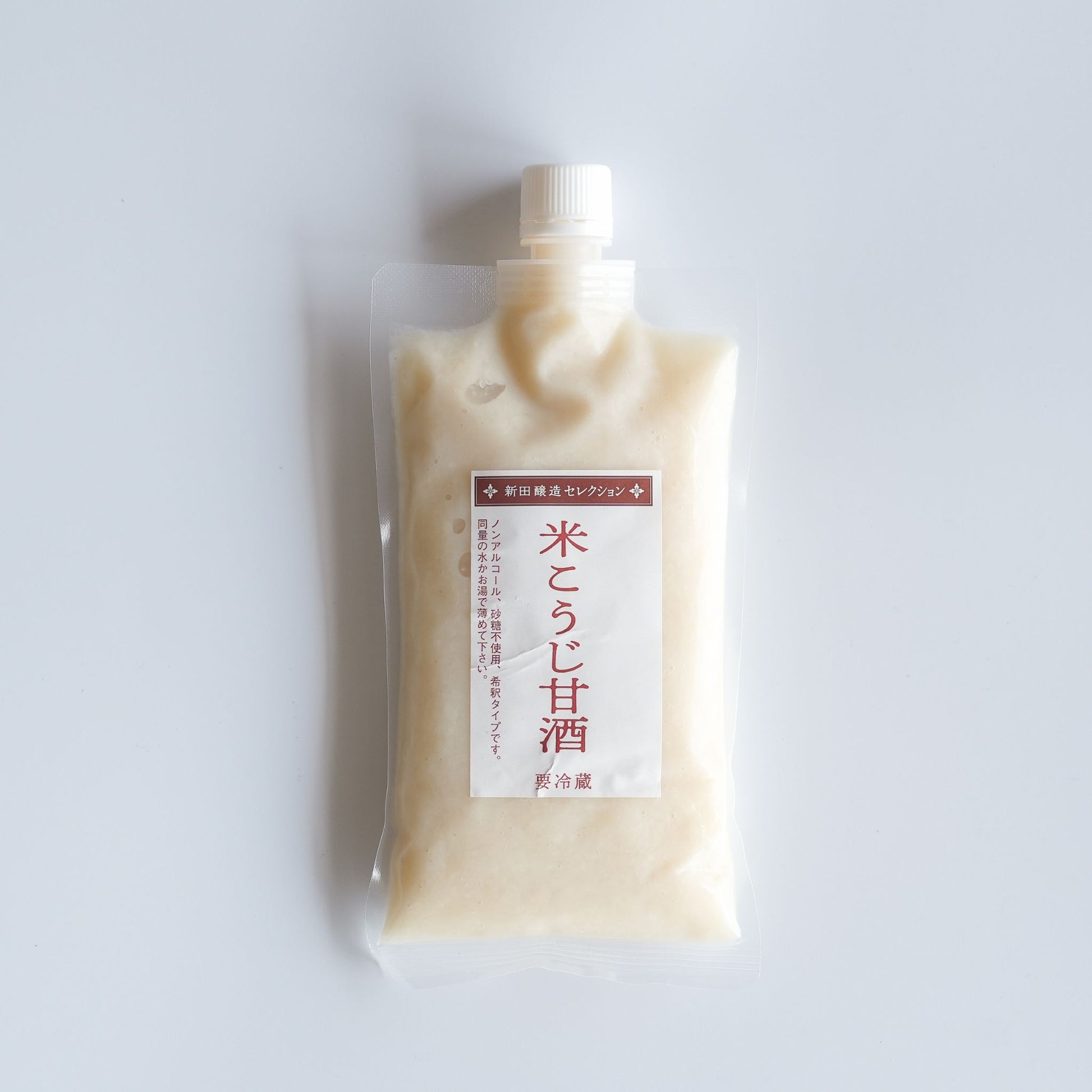 米こうじ甘酒 希釈タイプは、米麹だけで作った粒ありの甘酒です。